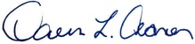 Dawn Aaron signature