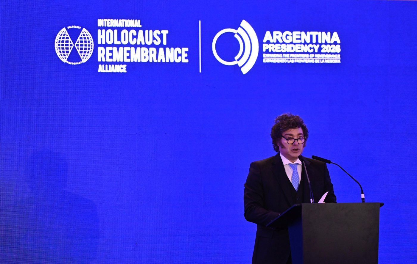 President Javier Milei inaugurating the plenary